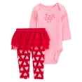 thumbnail image 1 of Carter's Child of Mine Baby Girl Valentine's Outfit Set, 2-Piece, Sizes Newborn-12 Months, 1 of 5