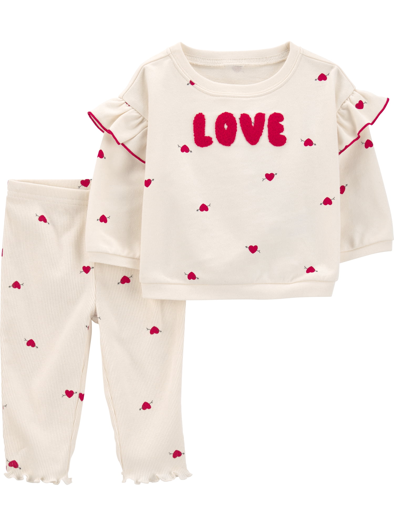 Carter's Child of Mine Baby Girl Valentine's Outfit Set, 2-Piece, Sizes Newborn-12 Months