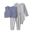 thumbnail image 1 of Carter's Child of Mine Baby Girl Vest Outfit Set, 3-Piece, Sizes 0/3-24 Months, 1 of 7