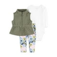 Carter's Child of Mine Baby Girl Vest Outfit Set, 3Piece, Sizes 0/324