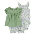 thumbnail image 1 of Carter's Child of Mine Baby Girl outfit Set, 3-Piece, Sizes 0/3-24 Months, 1 of 10