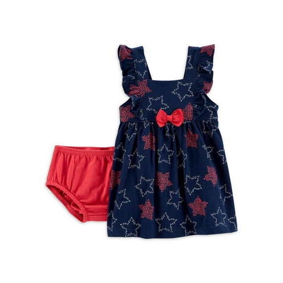 Carter's Child of Mine Baby Girls Americana Dress, Newborn-18 Months