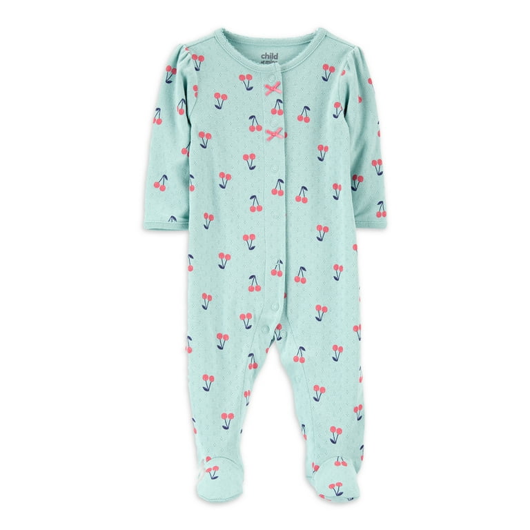 Carter s Child of Mine Baby Girls Cherry Sleep N Play 0 9 Months