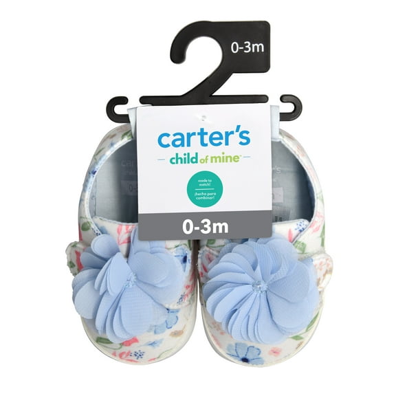 Carter’s Child of Mine Baby Girls Floral Low Top Sneakers, Sizes Newborn-3 Months