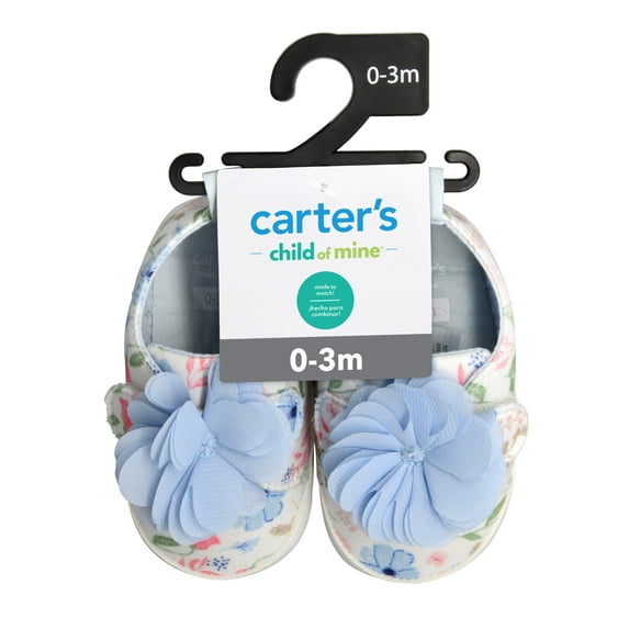 Carter’s Child of Mine Baby Girls Floral Low Top Sneakers, Sizes Newborn-3 Months