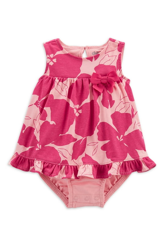 Baby Girls Floral One Piece, 0/3M-24M