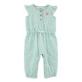 thumbnail image 1 of Carter's Child of Mine Baby Girls' Heart Jumpsuit, 1 of 2