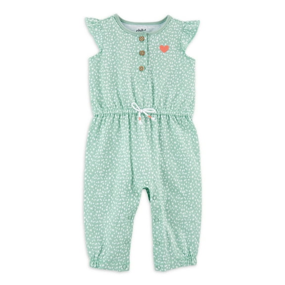 Carter's Child of Mine Baby Girls' Heart Jumpsuit