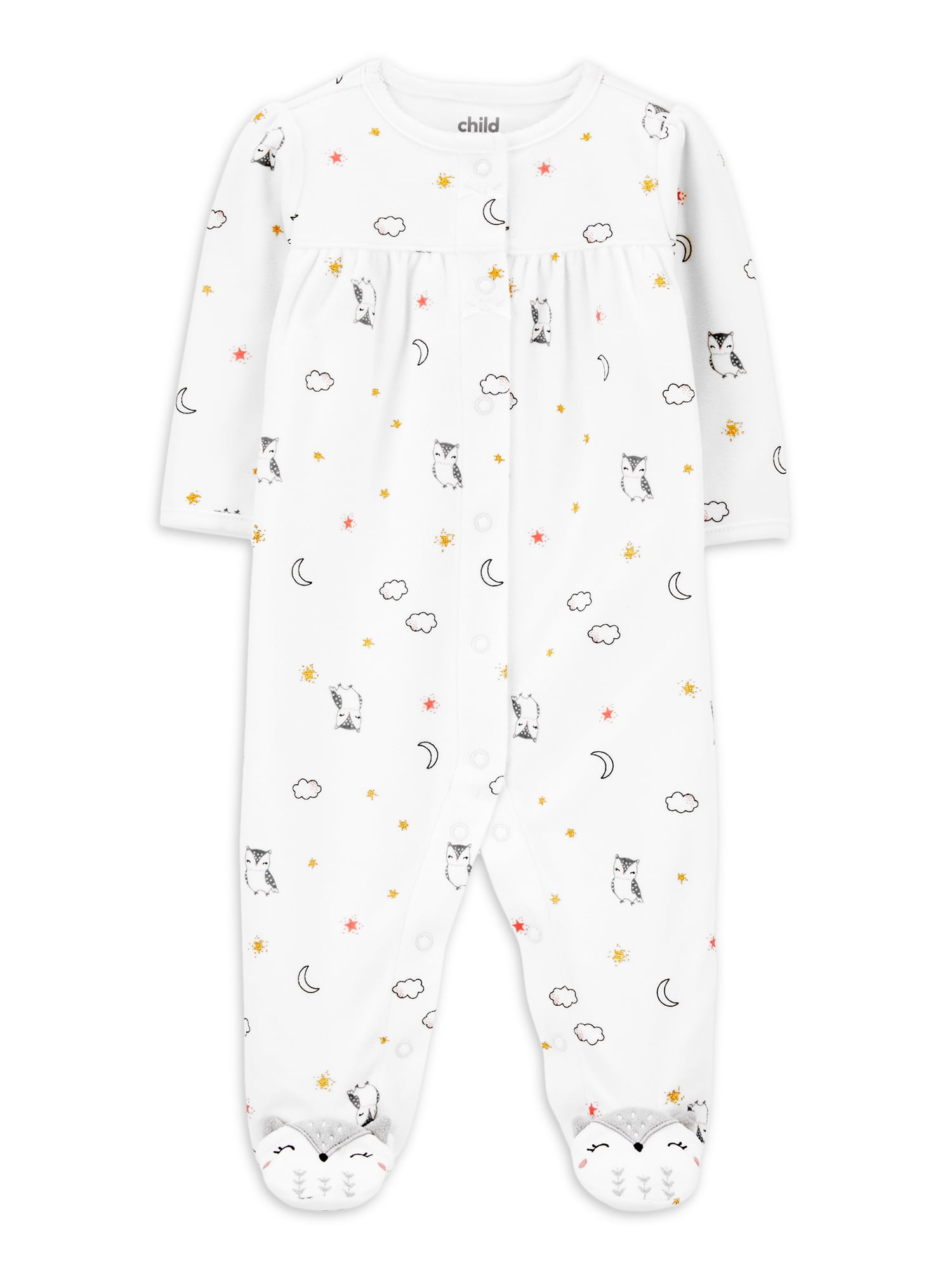 Carter's Child of Mine Baby Girls Owl Sleep N Play