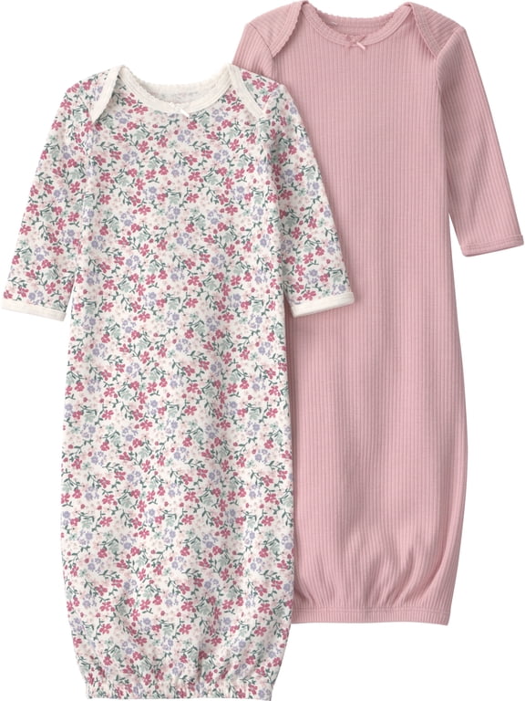 Baby Gown, 2-Pack, Sizes Newborn-0/3 Months