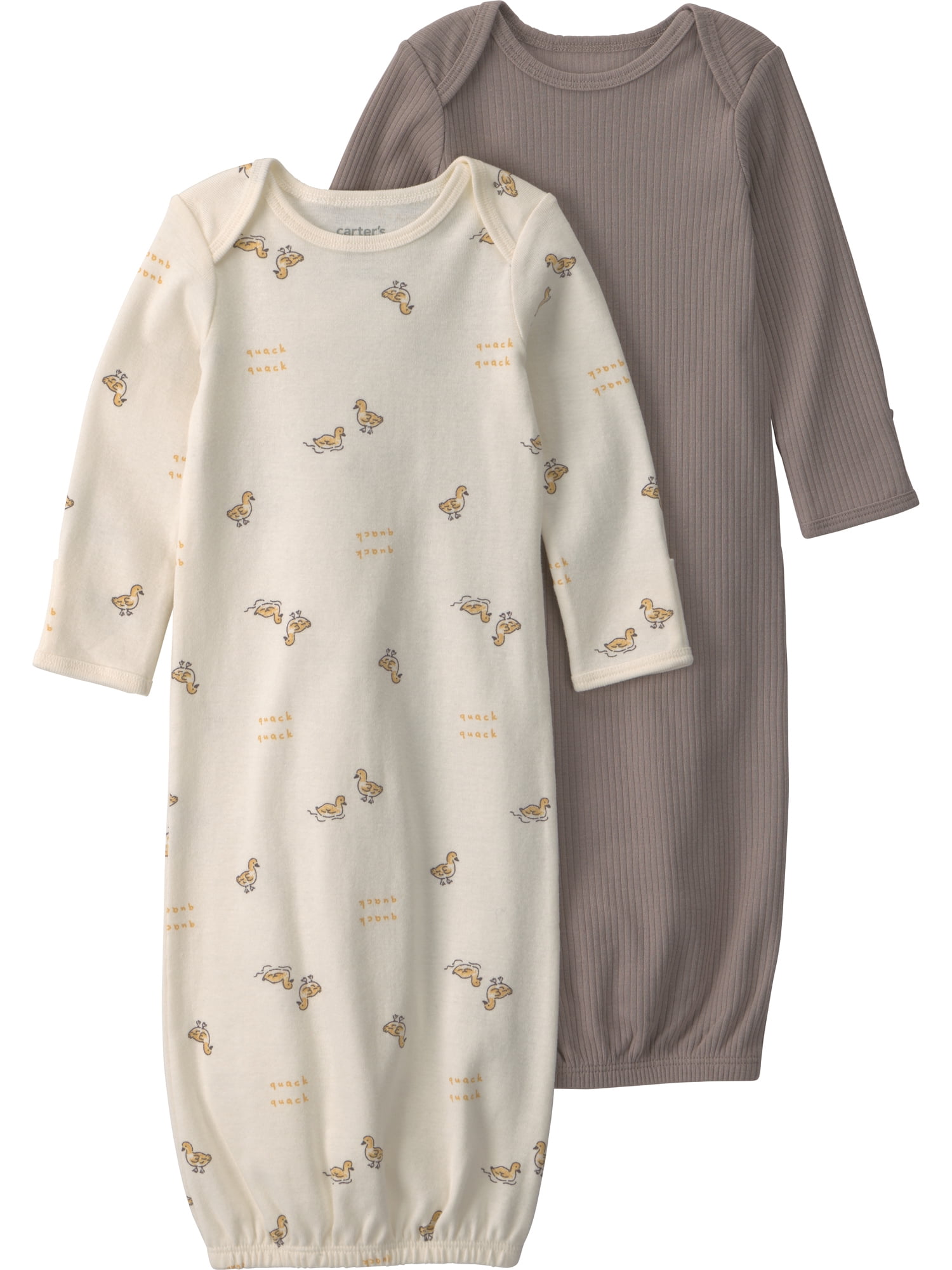 Carter's Child of Mine Baby Gown, 2-Pack, Sizes Newborn-0/3 Months