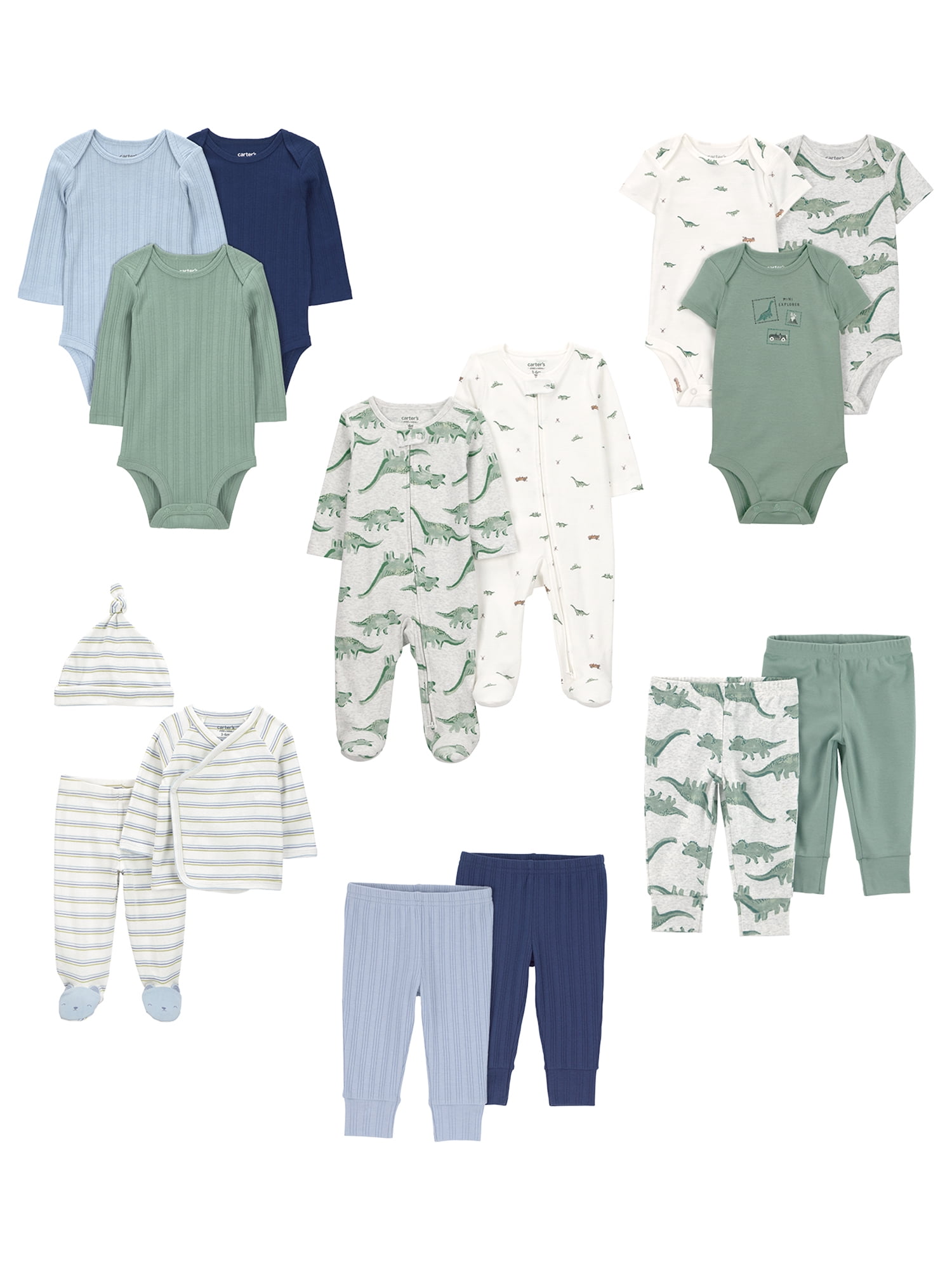 Carter's Child of Mine Baby Layette Outfit Set, 15-pack, Sizes Preemie-6/9 Months