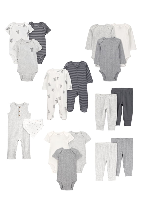 Baby Layette Outfit Set, 17-pack, Sizes Preemie-6/9 Months