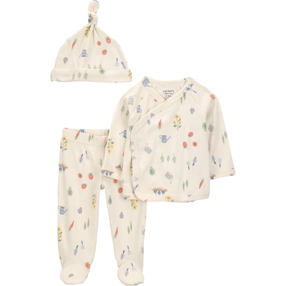 Carter's Child of Mine Baby Layette Outfit Set, 3-Piece, Sizes Preemie-6/9 Months