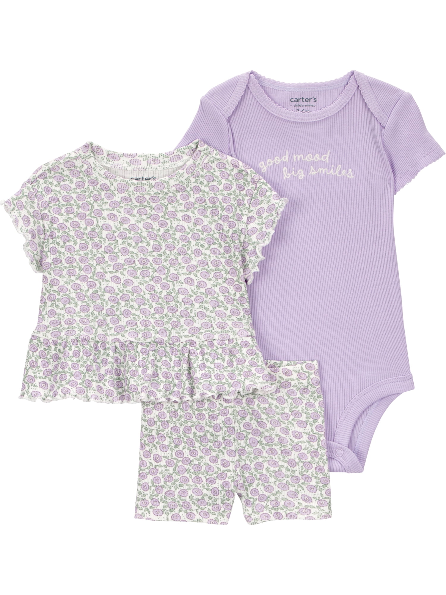 Carter's Child of Mine Baby Outfit Sets, 3-Piece, Sizes 0/3-24 Months