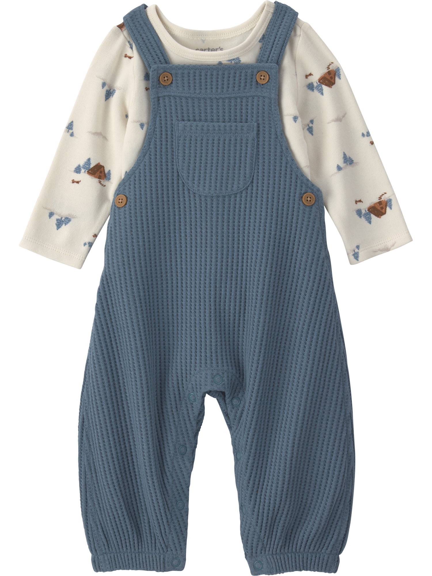 Carter's Child of Mine Baby Overall Set, 2-Piece, Sizes 0/3-24 Months