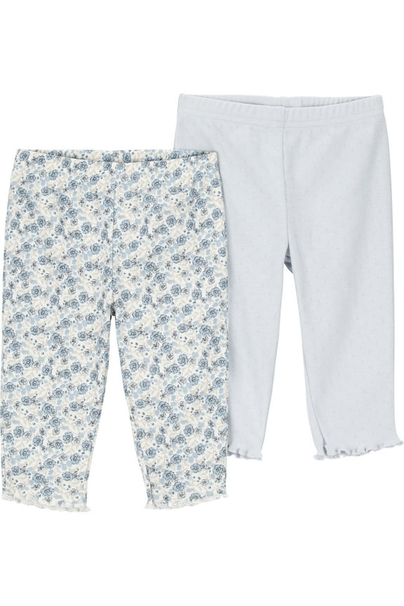 Baby Pants, 2-Pack, Sizes Preemie-18 Months