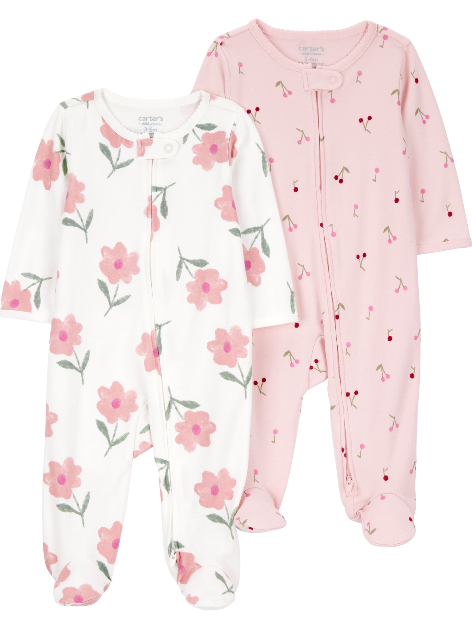 Carter's Child of Mine Baby Sleep N Play, 2-Pack, Sizes Preemie-6/9 Months