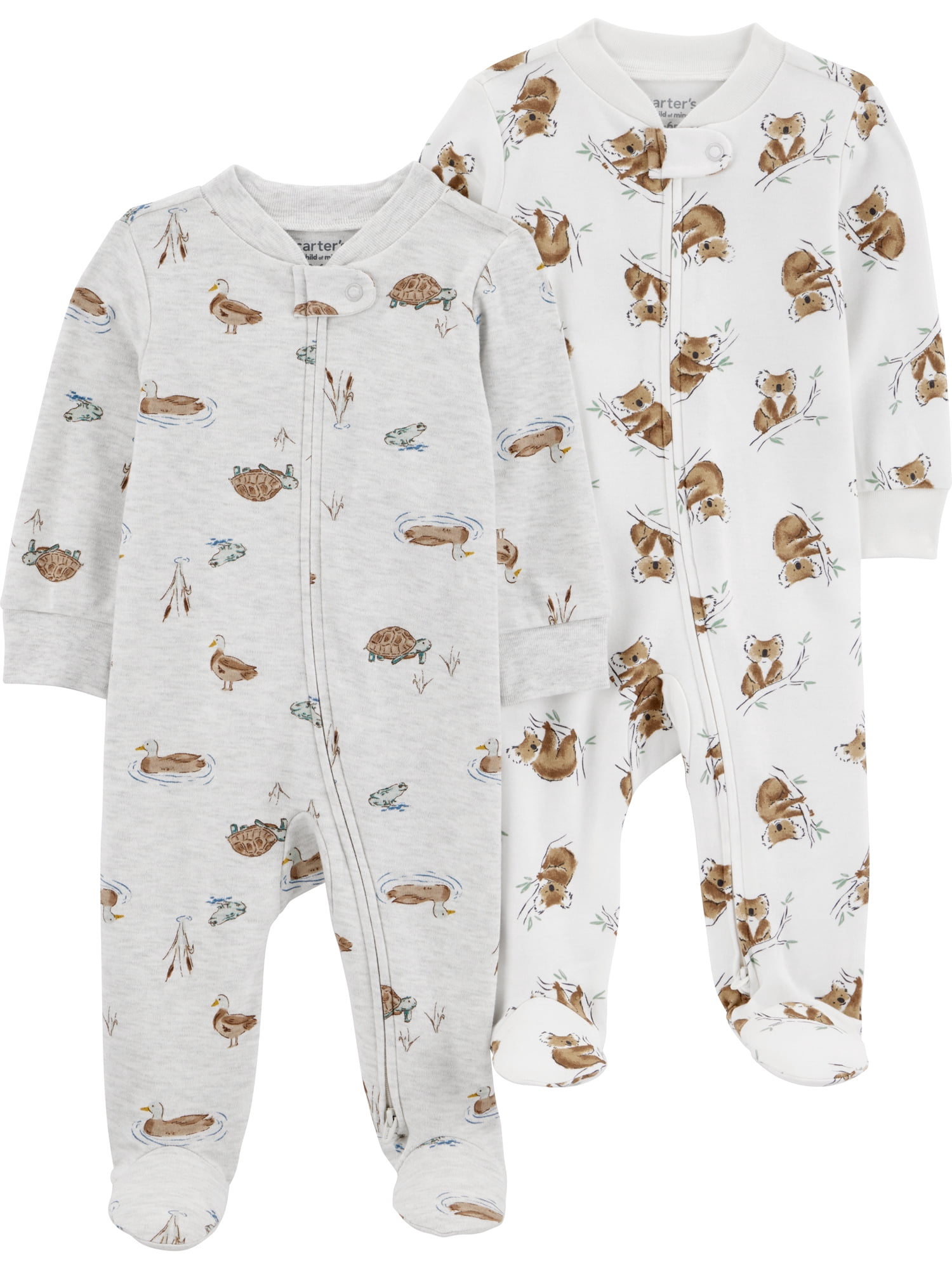 Carter's Child of Mine Baby Sleep N Play, 2-Pack, Sizes Preemie-6/9 Months