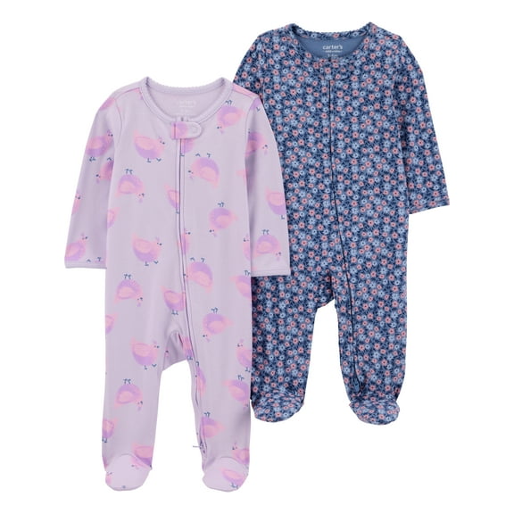 Carter's Child of Mine Baby Sleep N Play, 2-Pack, Sizes Preemie-6/9 Months