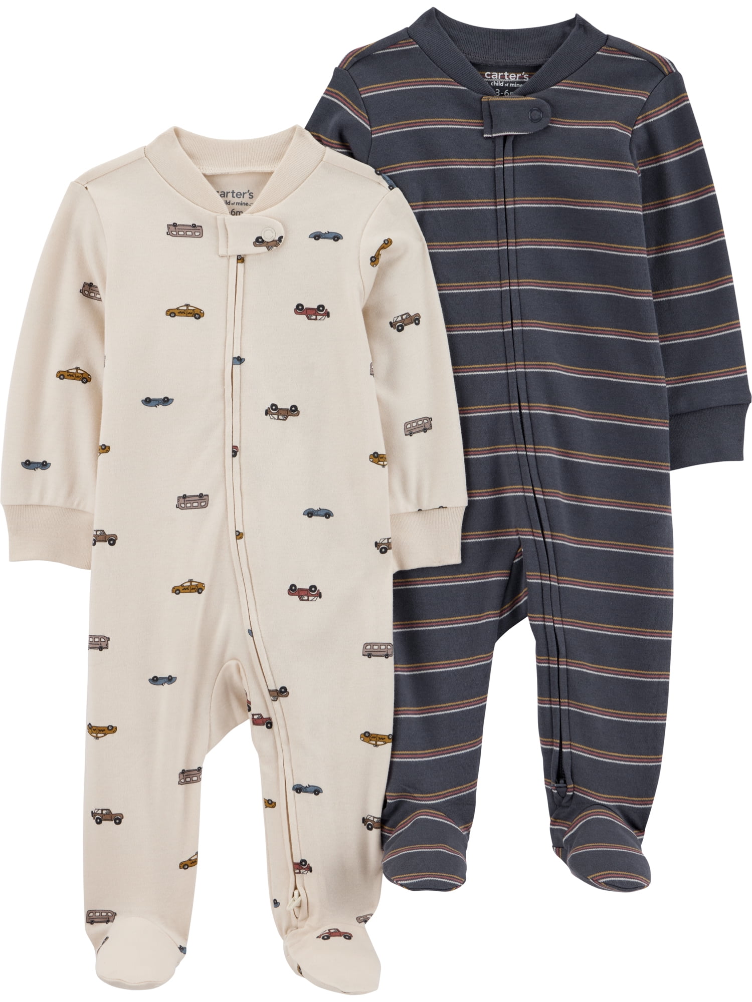 Carter's Child of Mine Baby Sleep N Play, 2-Pack, Sizes Preemie-6/9 Months