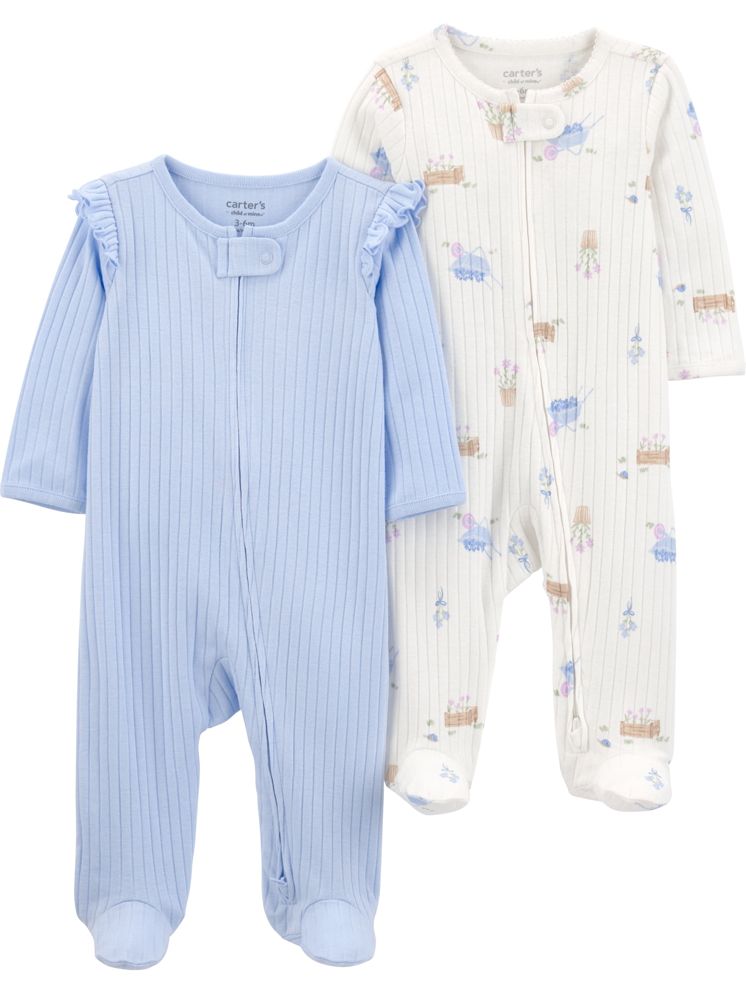 Carter's Child of Mine Baby Sleep 'N Play, 2-Pack, Sizes Preemie-6/9 Months