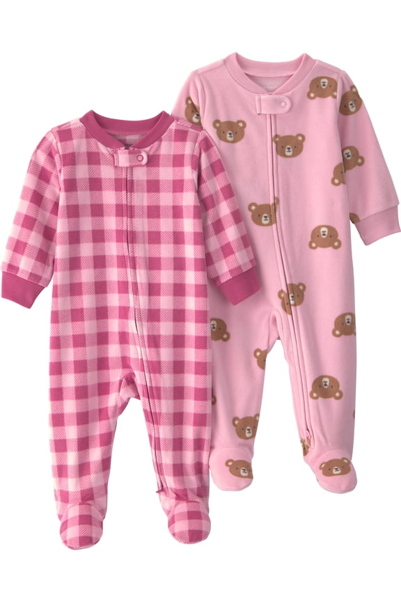 Baby Sleep 'N Play, 2-Pack, Sizes, Preemie-6/9 Months