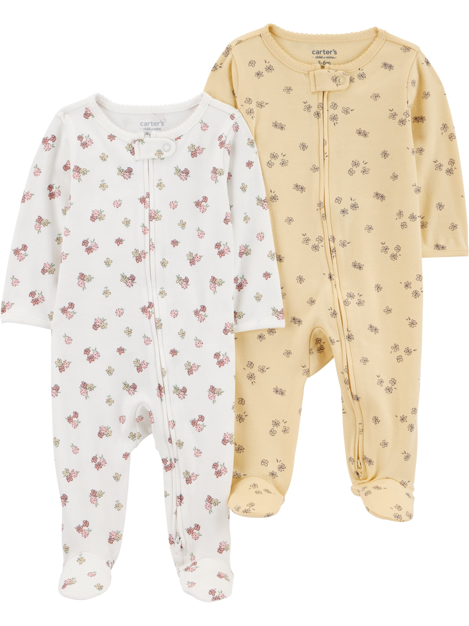 Carter's Child of Mine Baby Sleep N Play, 2-Pack, Sizes Preemie-6/9 Months