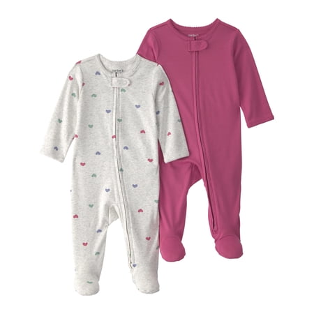 Carter's Child of Mine Baby Sleep N Play, 2-Pack, Sizes Preemie-6/9 Months