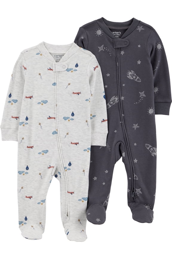 Baby Sleep N Play, 2-Pack, Sizes Preemie-6/9 Months