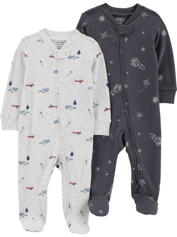 Baby Sleep N Play, 2-Pack, Sizes Preemie-6/9 Months
