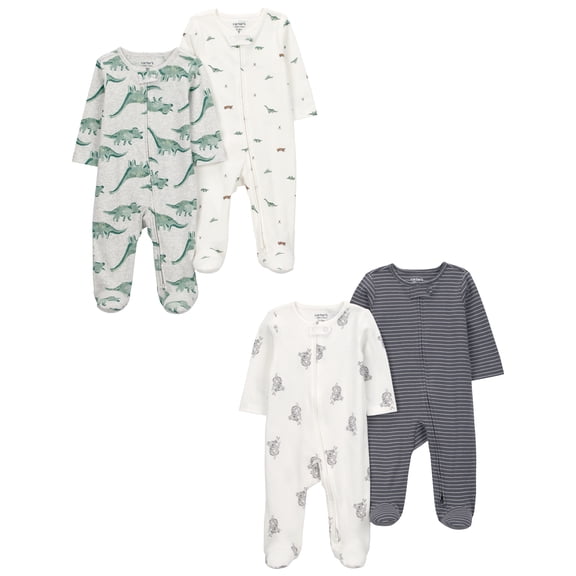 Carter's Child of Mine Baby Sleep 'N Play, 4-Pack, Sizes Preemie-6/9 Months