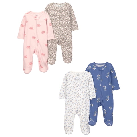 Carter's Child of Mine Baby Sleep 'N Play, 4-Pack, Sizes Preemie-6/9 Months