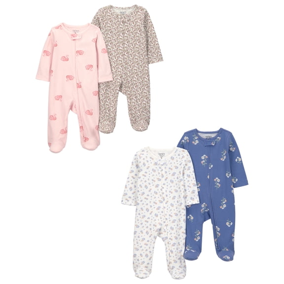 Carter's Child of Mine Baby Sleep 'N Play, 4-Pack, Sizes Preemie-6/9 Months