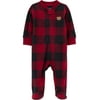 Actual Color: Red/Black Plaid, Clothing Size: Newborn