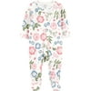 Actual Color: White Floral, Clothing Size: 3-6 Months