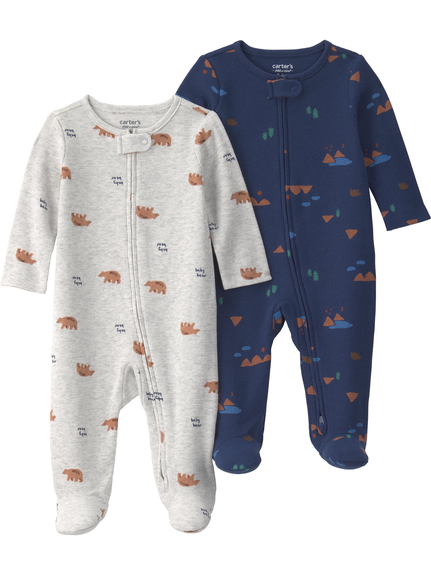 Carter's Child of Mine Baby Sleep and Play, 2-Pack, Sizes Preemie-6/9 Months