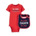 thumbnail image 1 of Carter's Child of Mine Baby Unisex Americana Bodysuit and Bib, Sizes Newborn-18 Months, 1 of 4