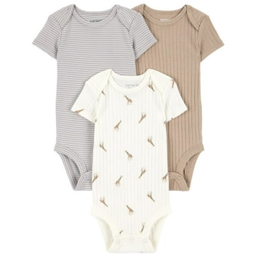 Carter's Child of Mine Baby Unisex Bodysuits, 3-Piece, Sizes Preemie-18 Months