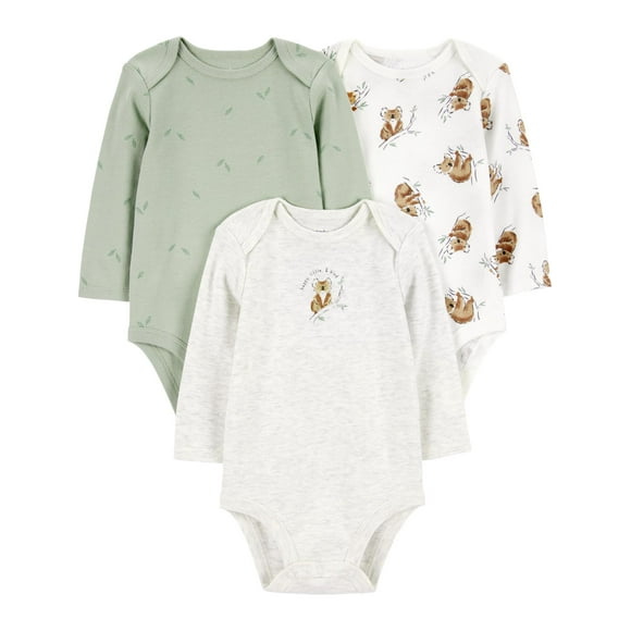 Carter's Child of Mine Baby Unisex Bodysuits, 3-Piece, Sizes Preemie-18 Months