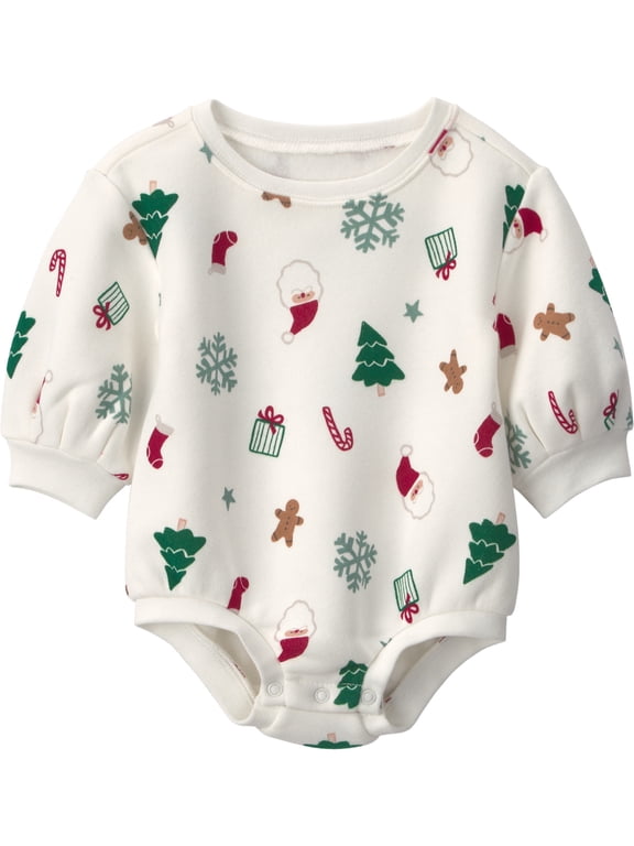 Baby Unisex Christmas Bodysuit, One-Piece, Sizes 0/3 - 24 Months