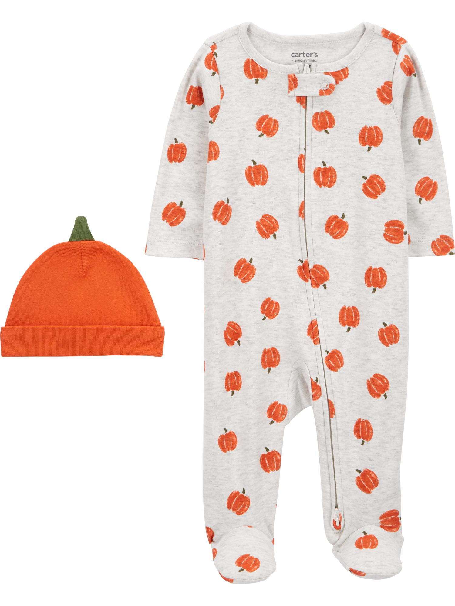Carter s Child of Mine Baby Unisex Halloween Sleep N Play and Hat 2 Piece Sizes Preemie 6 9 Months