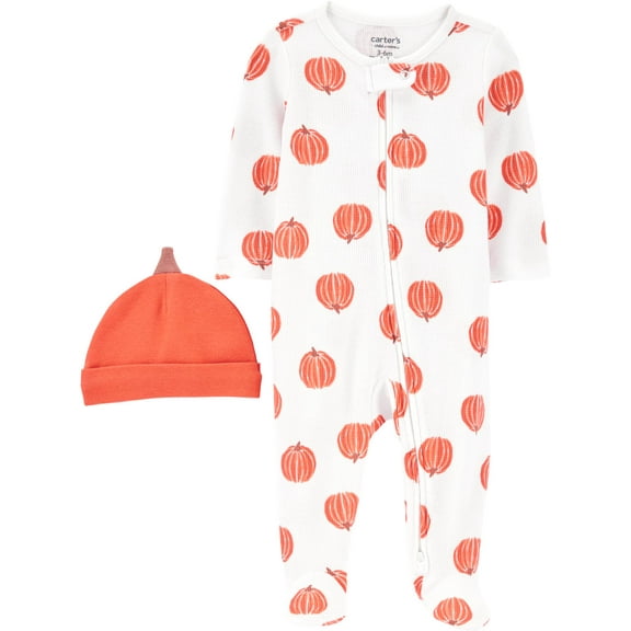 Carter's Child of Mine Baby Unisex Halloween Sleep 'n Play, 2-Piece, Sizes Preemie-6/9 Months