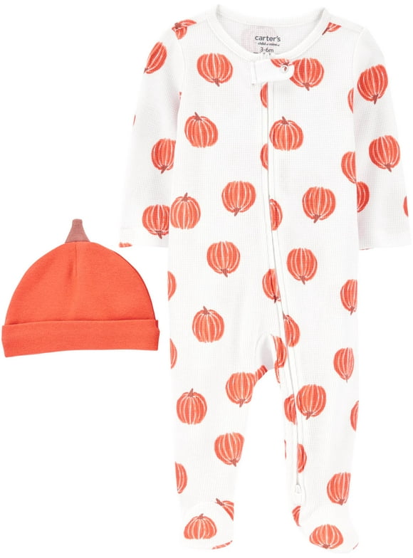 Baby Unisex Halloween Sleep 'n Play, 2-Piece, Sizes Preemie-6/9 Months