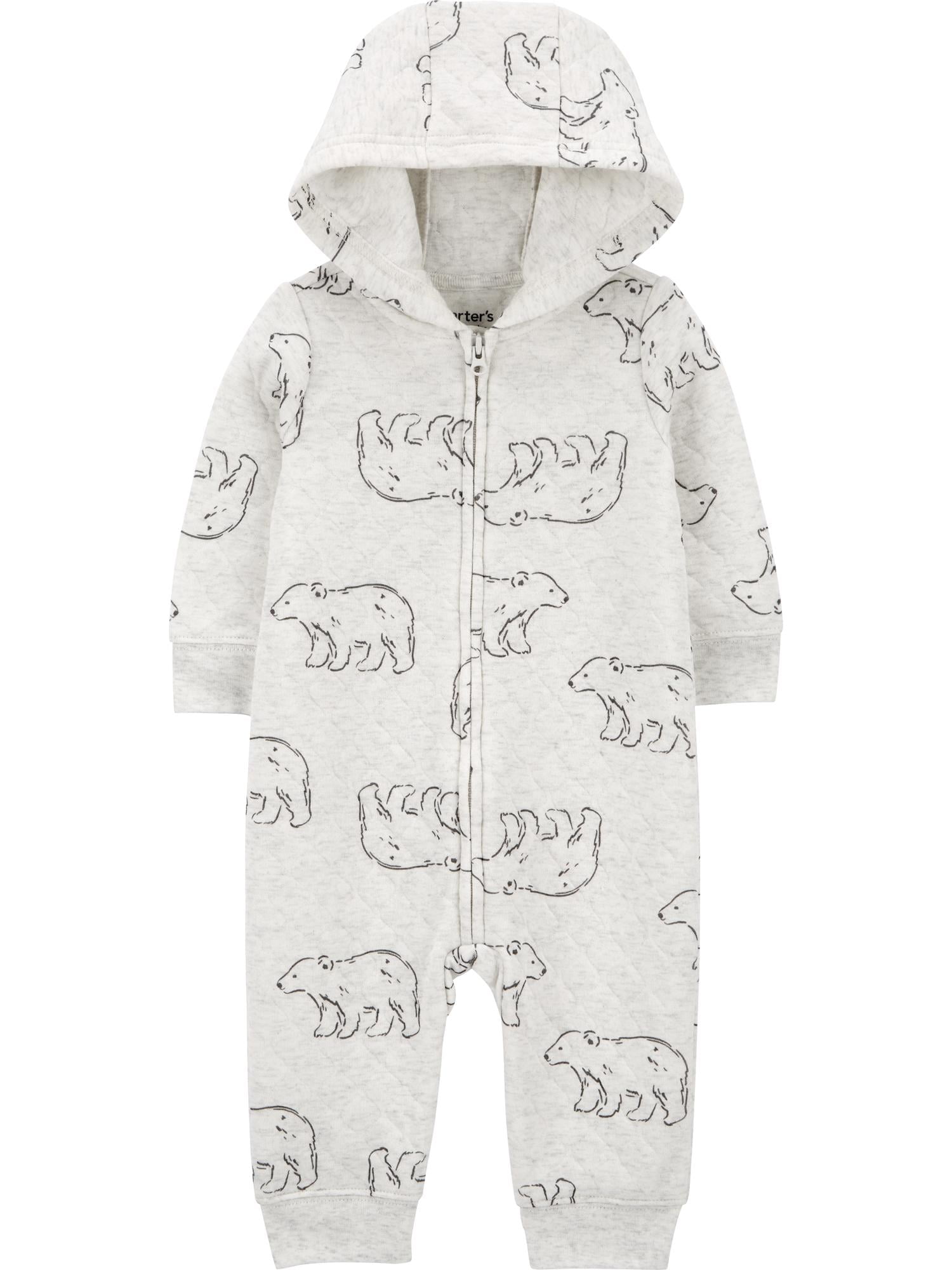 UFOUND Child Bat Print Family Pajamas Kids Hooded Jumpsuit Sleepwear