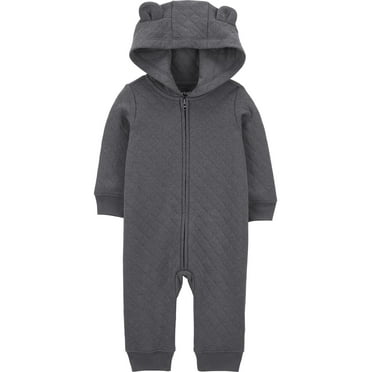 Carter's Child of Mine Baby Unisex Hooded Jumpsuit, One-Piece, Sizes 0/3-24 Months