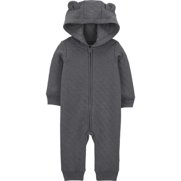 Carter's Child of Mine Baby Unisex Hooded Jumpsuit, One-Piece, Sizes 0/3-24 Months