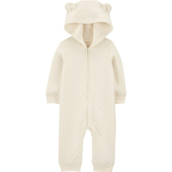 Carter's Child of Mine Baby Unisex Hooded Jumpsuit, One-Piece, Sizes 0/3-24 Months