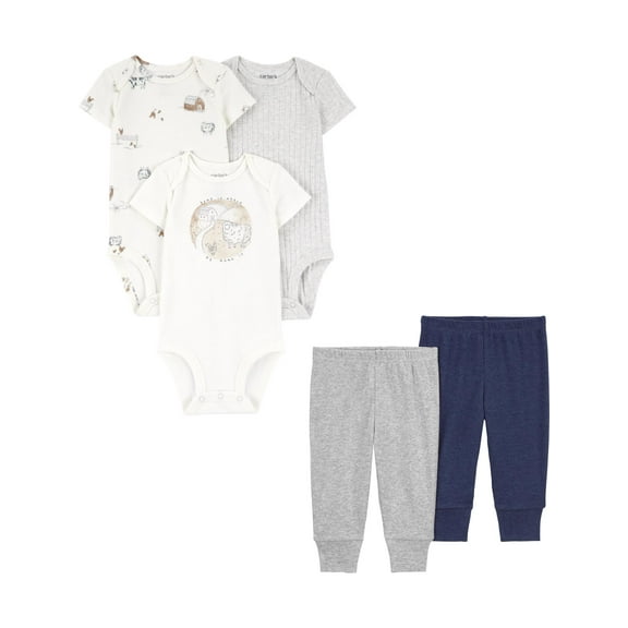 Carter's Child of Mine Baby Boy and Girl Outfit Set, 5-Piece, Sizes Preemie-18 Months
