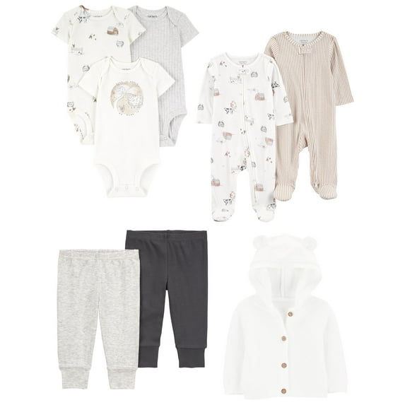 Carter's Child of Mine Baby Unisex Outfit Set, 8-Piece, Sizes Preemie-6/9 Months